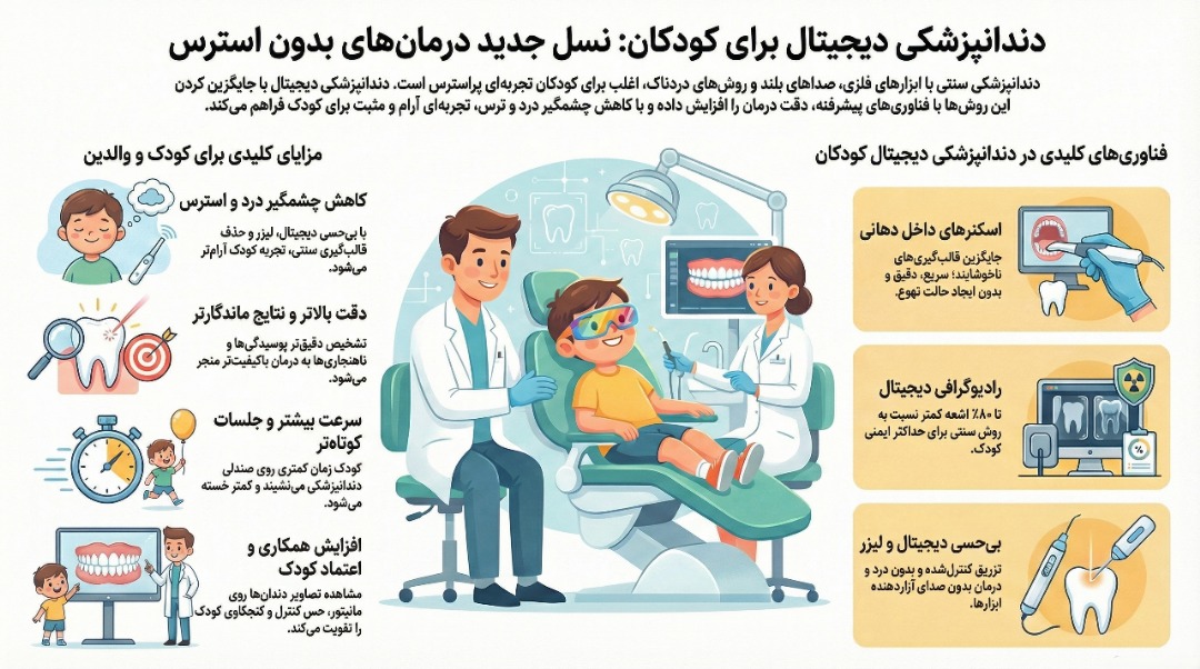مزایا دندانپزشکی دیجیتال برای کودکان